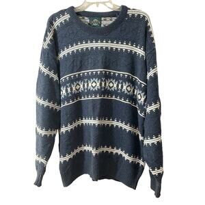 Vintage 80s Jantzen Grandpa Sweater Cosby Men's XL Crewneck USA